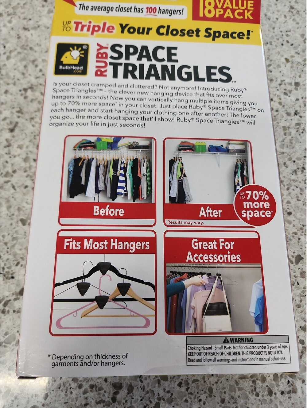 Ruby space triangles - Picture 3 of 4